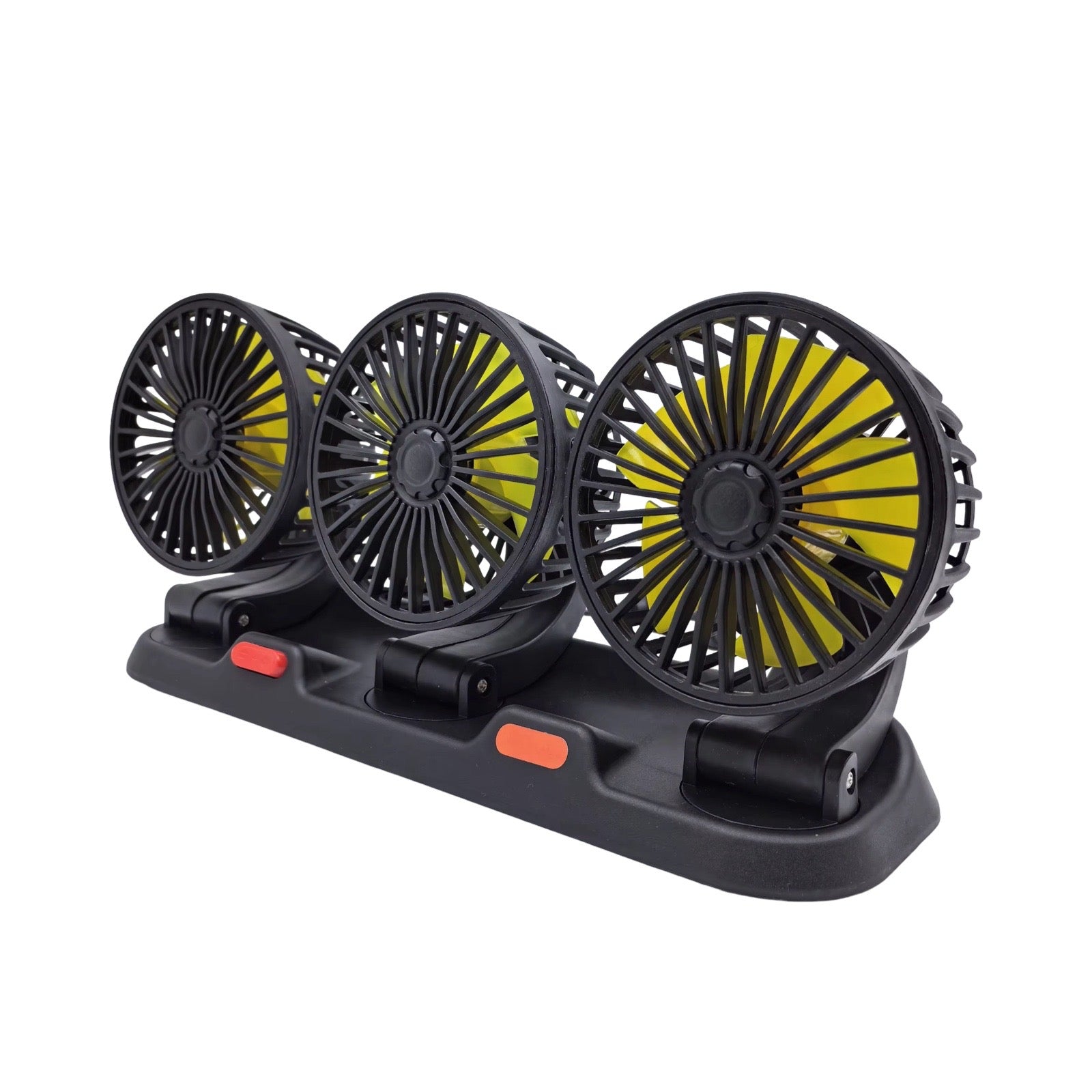 Adjustable Triple Head Fan 12V with Air Freshener