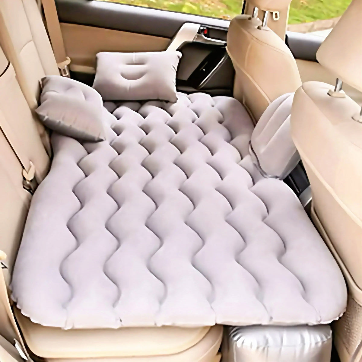 Inflatable Car Bed Mattress with Inflation Pump, Repair Kit & 2 Pillows 2