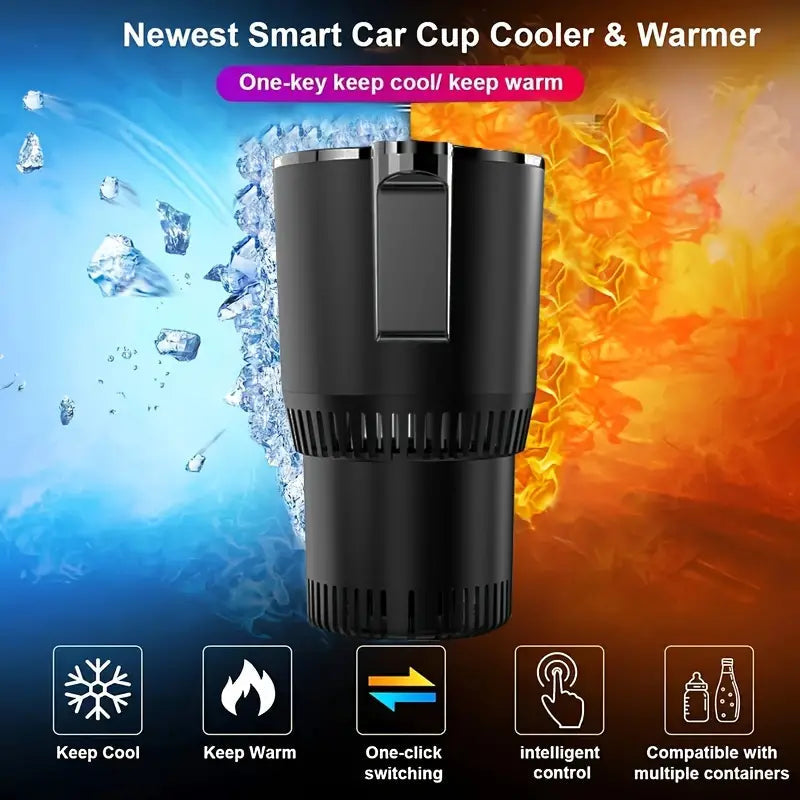 2-in-1 Smart Cup Holder Hot/Cold with Temperature Display