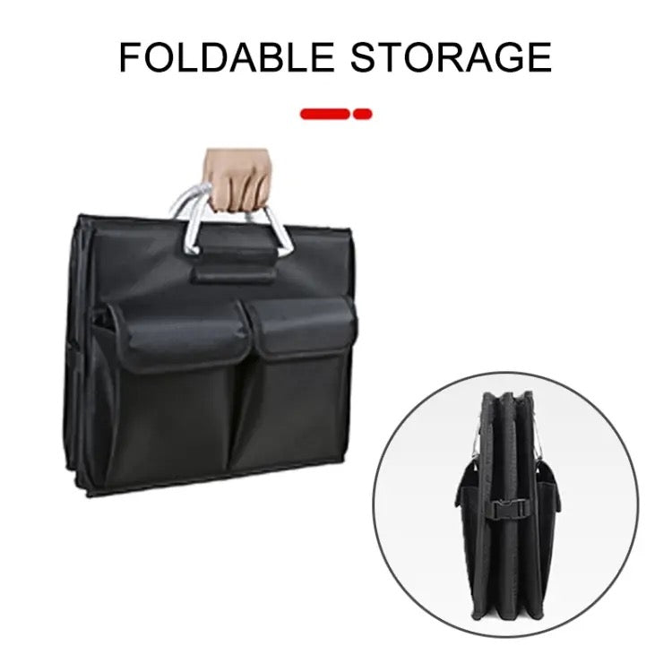 100L Heavy Duty Collapsible Trunk Organiser with Lid