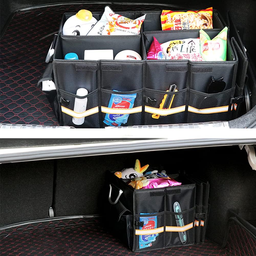 100L Heavy Duty Collapsible Trunk Organiser with Lid