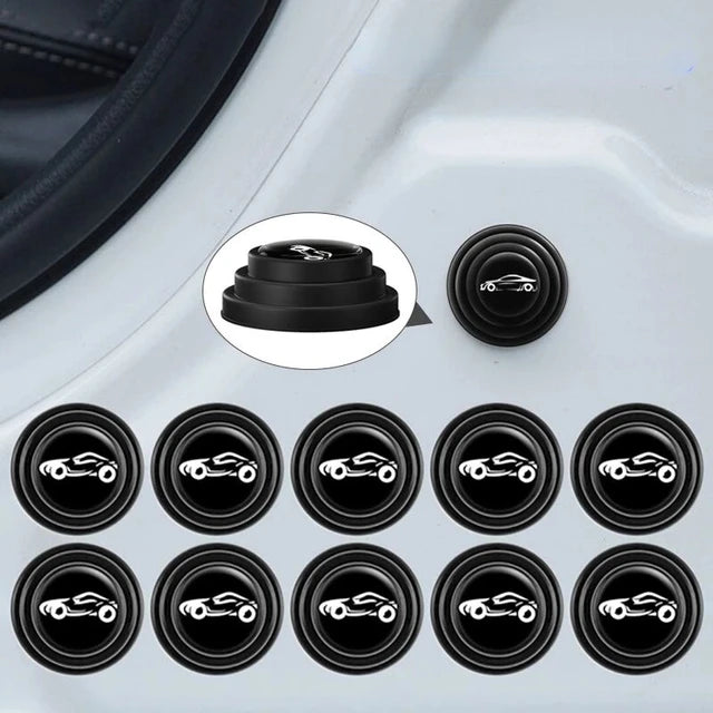 10Pcs Car Door Shock Absorber Silicone Sticker Pads