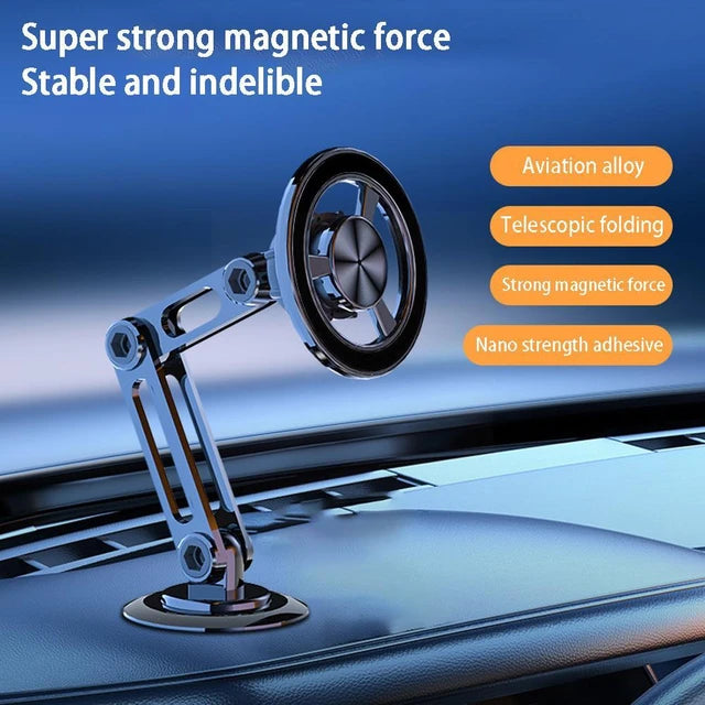 Metal Foldable Strong Magnetic Suction Car Mobile Holder