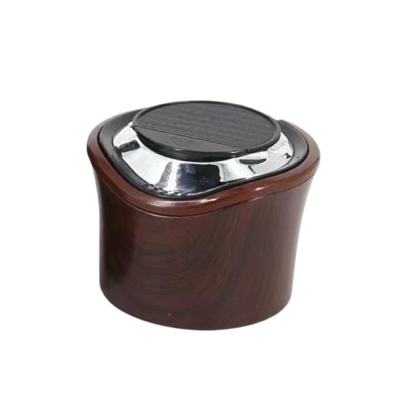 Wooden Mini Ashtray for Cup Holder/AC Vent