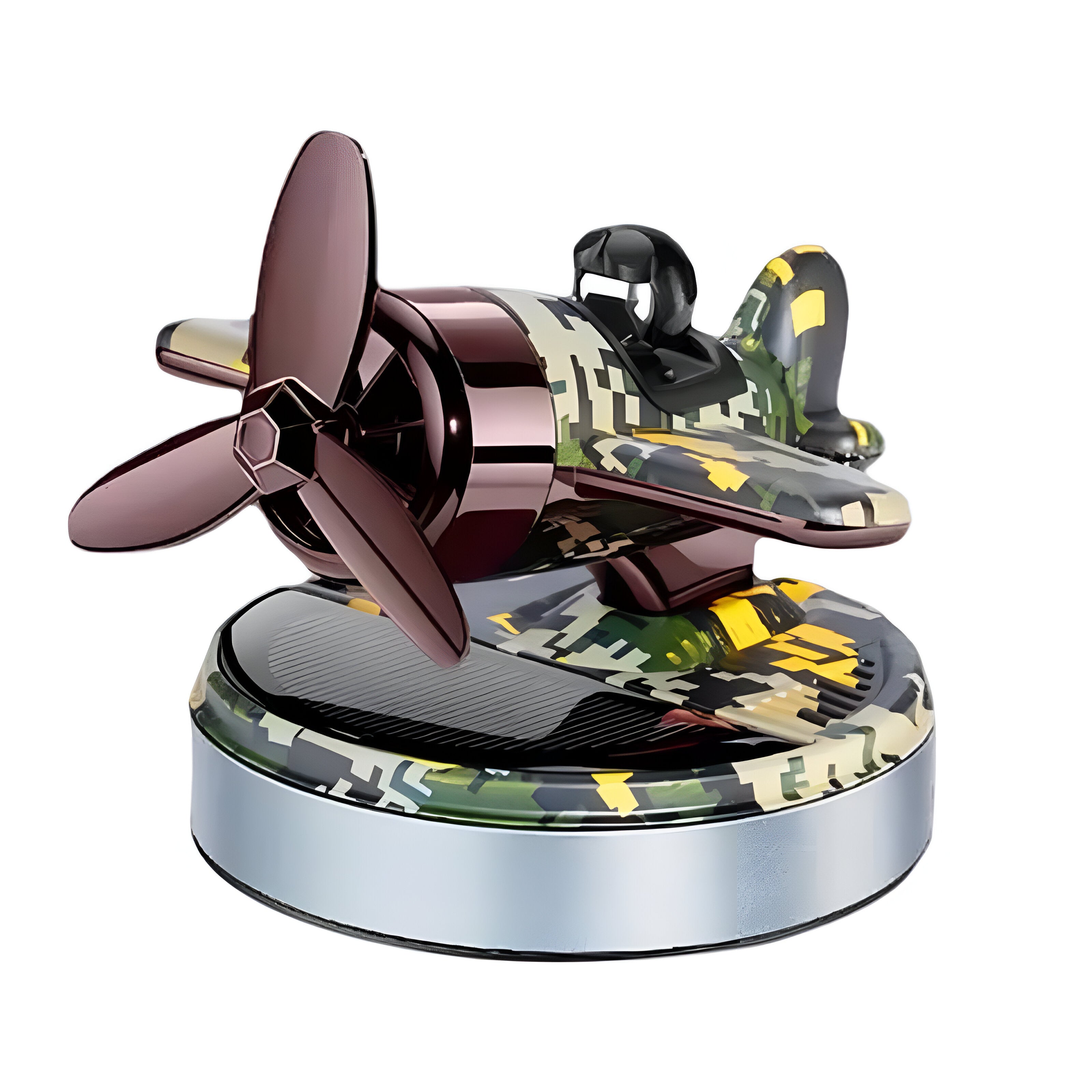 Airforce Pilot Plane Solar Rotating Air Freshener Diffuser M1