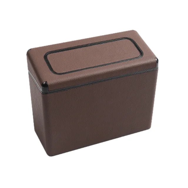 PU Leather Trash Bin