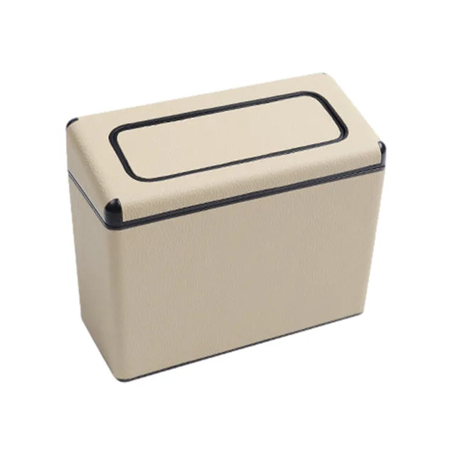 PU Leather Trash Bin