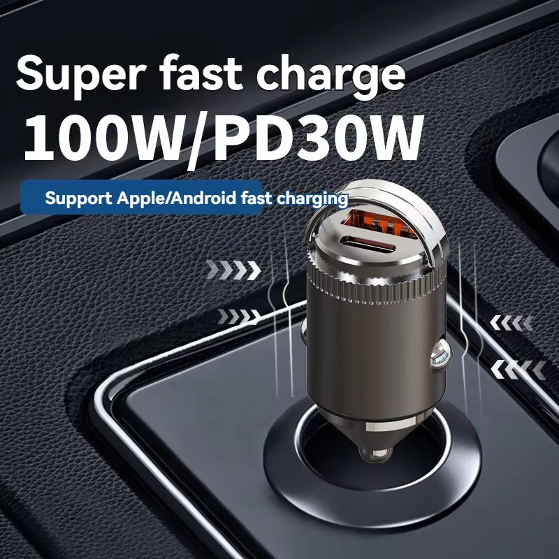 100W Super Fast Car Charger