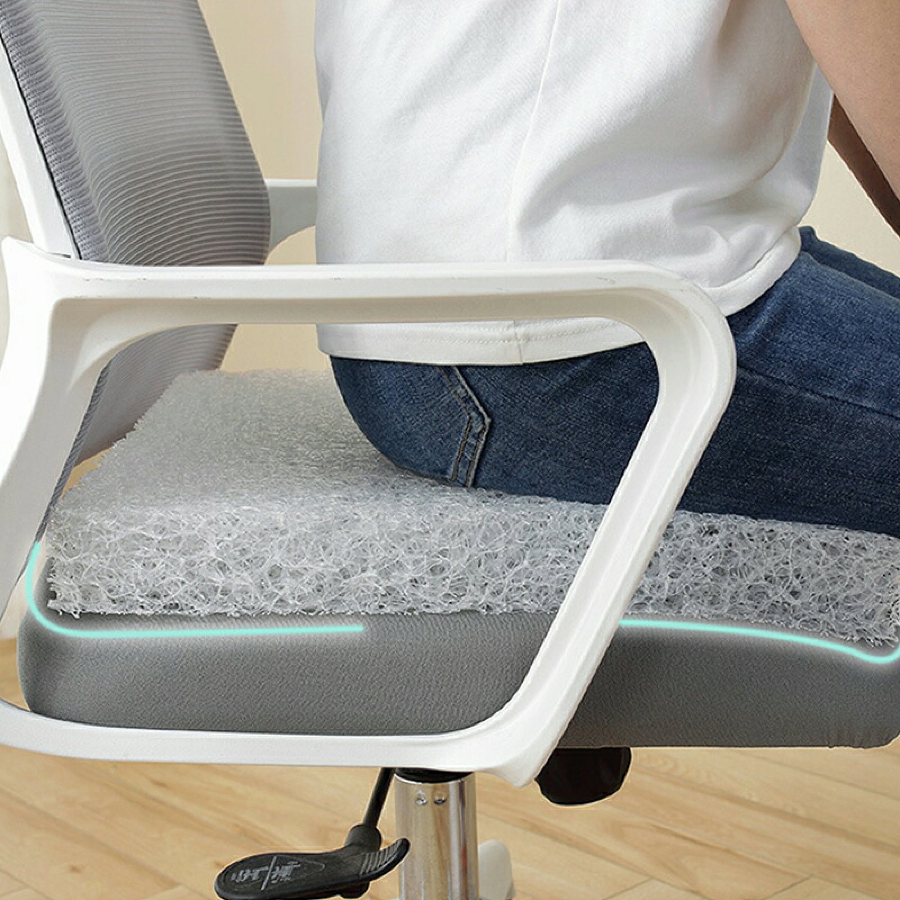 Breathable Mesh Fabric Seat Cushion Pad 6