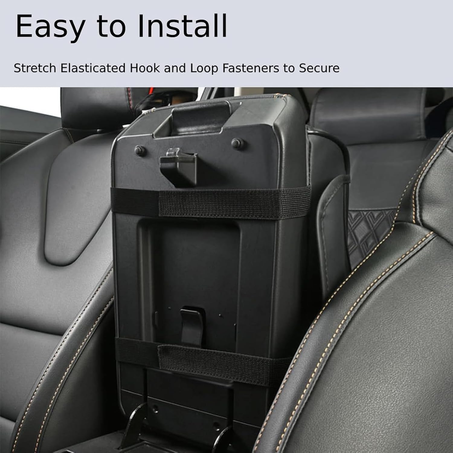 PU Leather Armrest with Tissue Box & Cup Holders 9