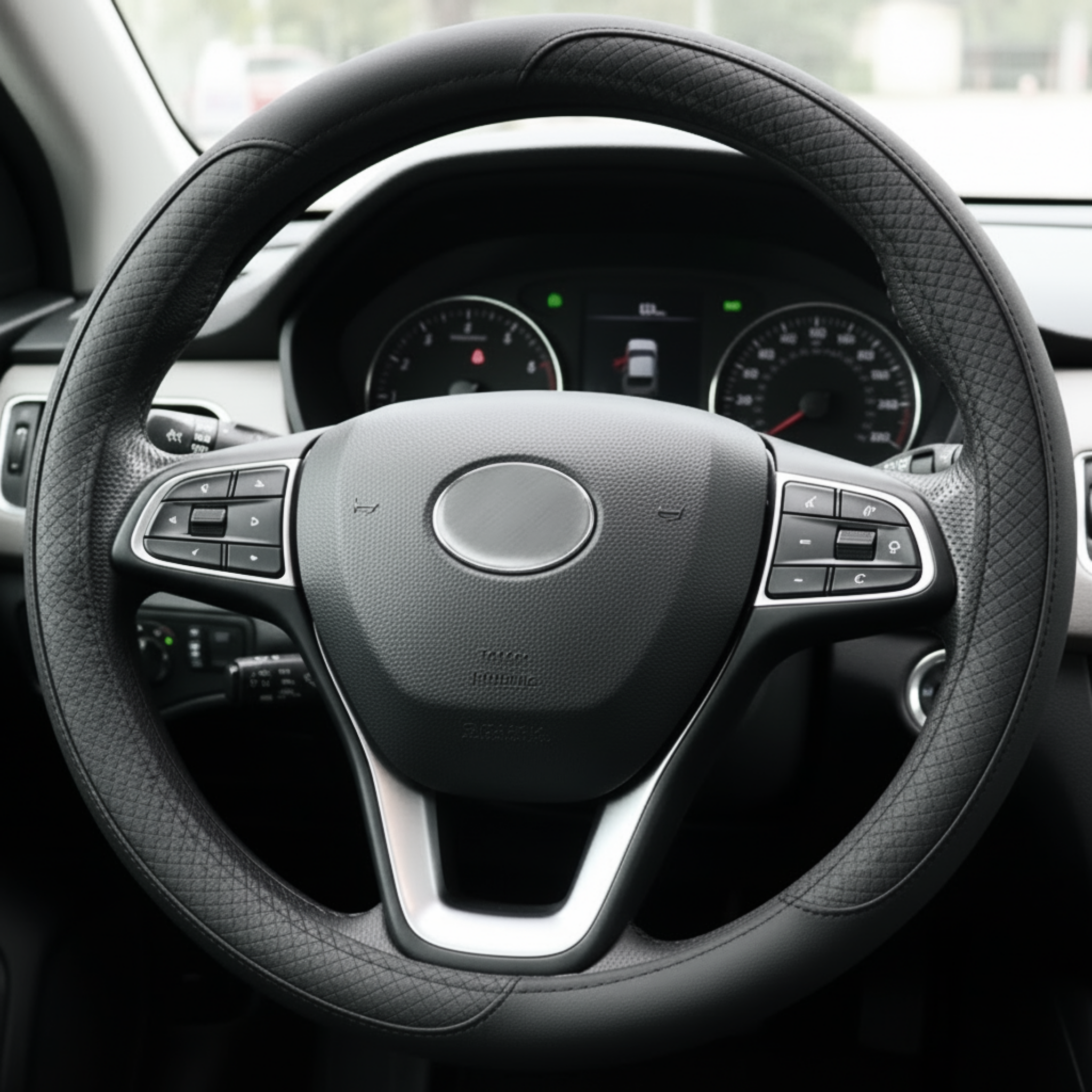 PU Leather Steering Wheel Covers L002 (Large) 2