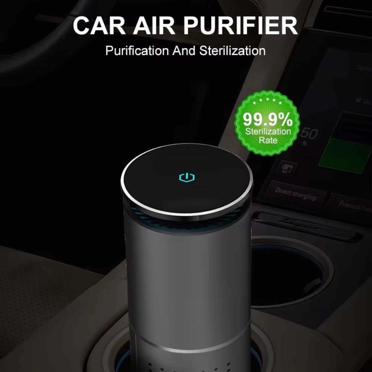 ANTOP Portable Car Air Purifier with LED Light 8