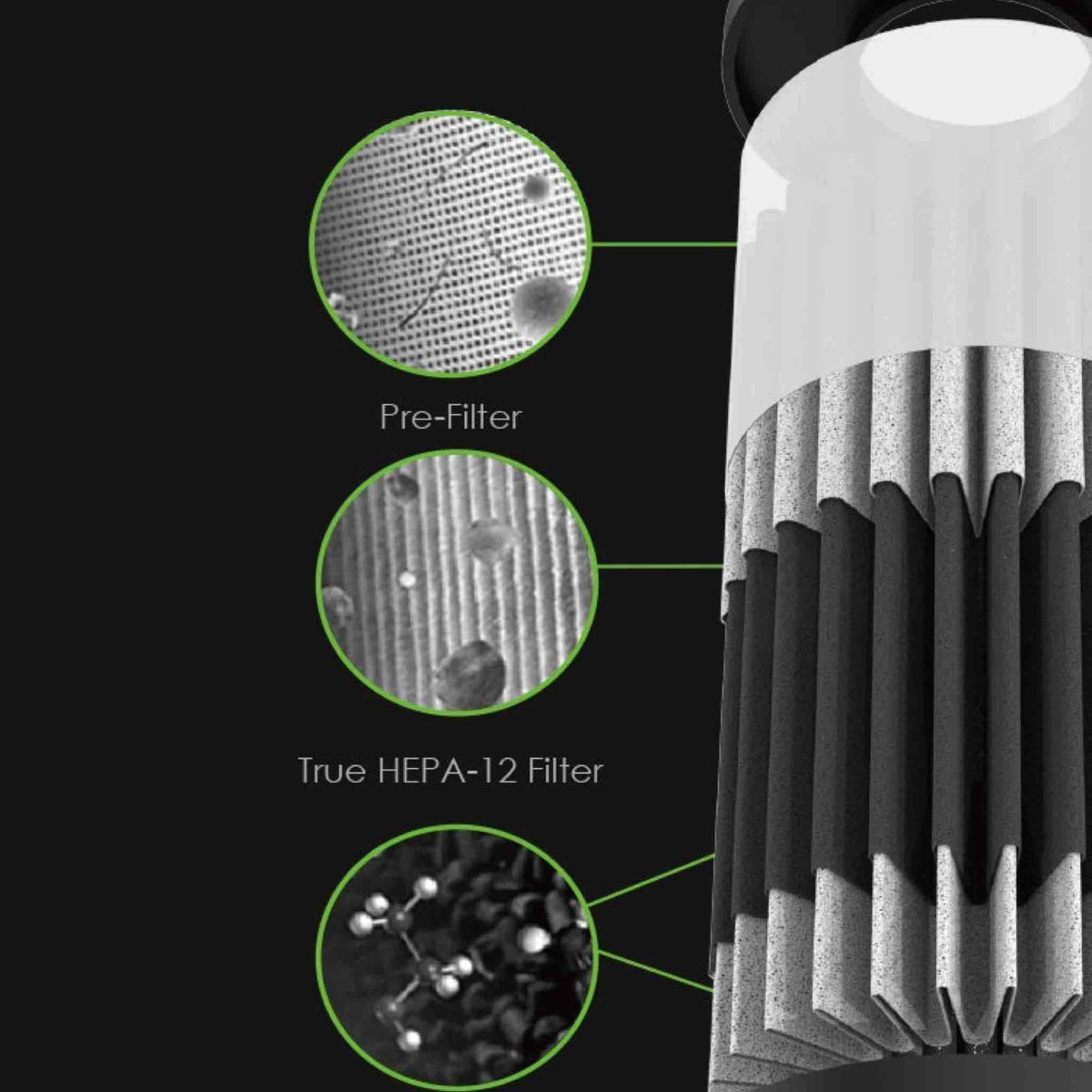 ANTOP Portable Car Air Purifier with LED Light 7