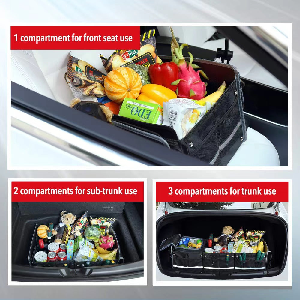 Expandable Trunk Organiser with Cooler Bag