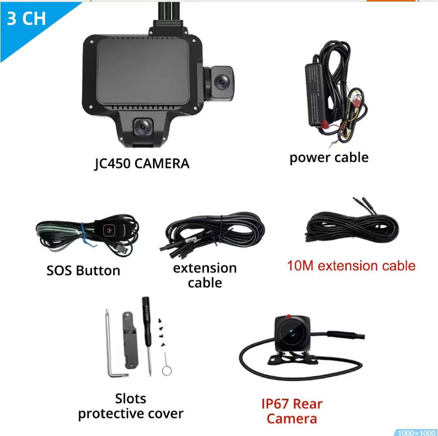 JIMIIOT JC450 Multi-Channel AI Dash Cam