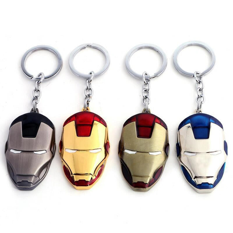Iron Man Head Keychain-سلسلة مفاتيح على شكل رأس الرجل الحديدي-Auto ...