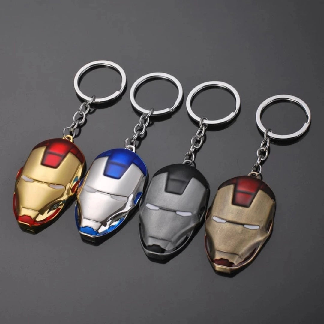Iron Man Head Keychain-سلسلة مفاتيح على شكل رأس الرجل الحديدي-Auto ...