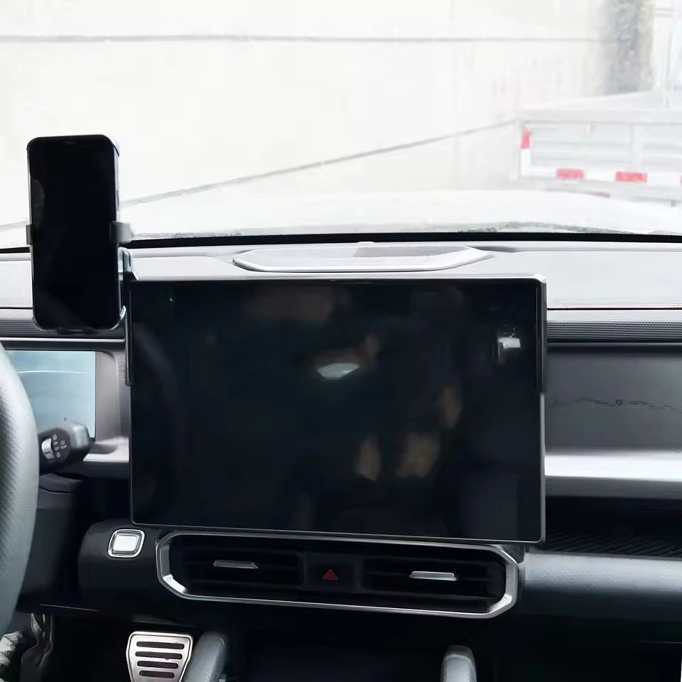 JETOUR T2 Screen Mount with Mobile Holder-حامل شاشة JETOUR T2 مع حامل للهاتف المحمول-Auto-Emporio-Kuwait.0