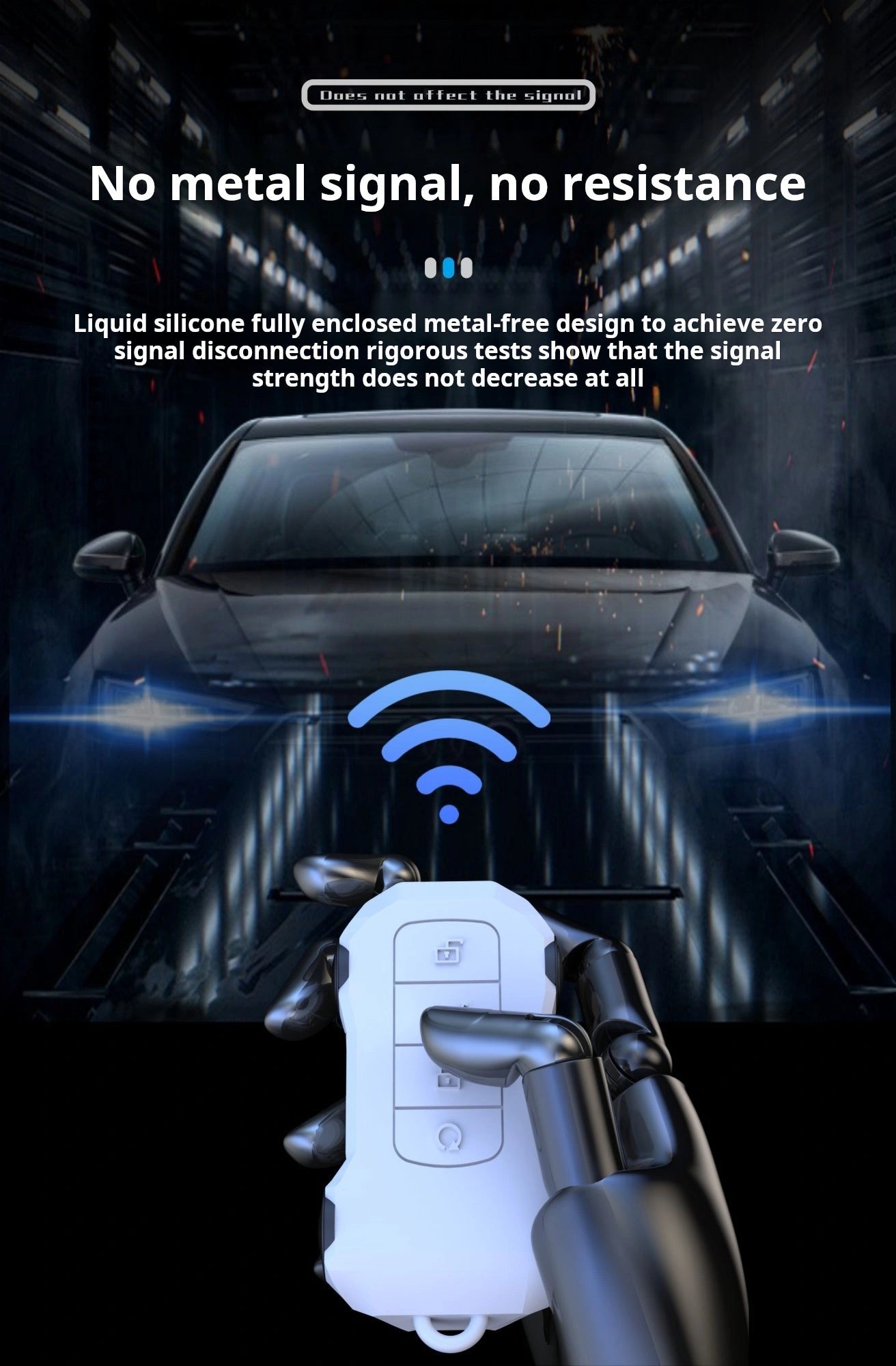 JETOUR White Zinc Alloy Key Remote Cover with two keychains-غطاء جهاز التحكم عن بعد لمفتاح سبائك الزنك الأبيض من JETOUR مع سلسلتي مفاتيح-Auto-Emporio-Kuwait.0