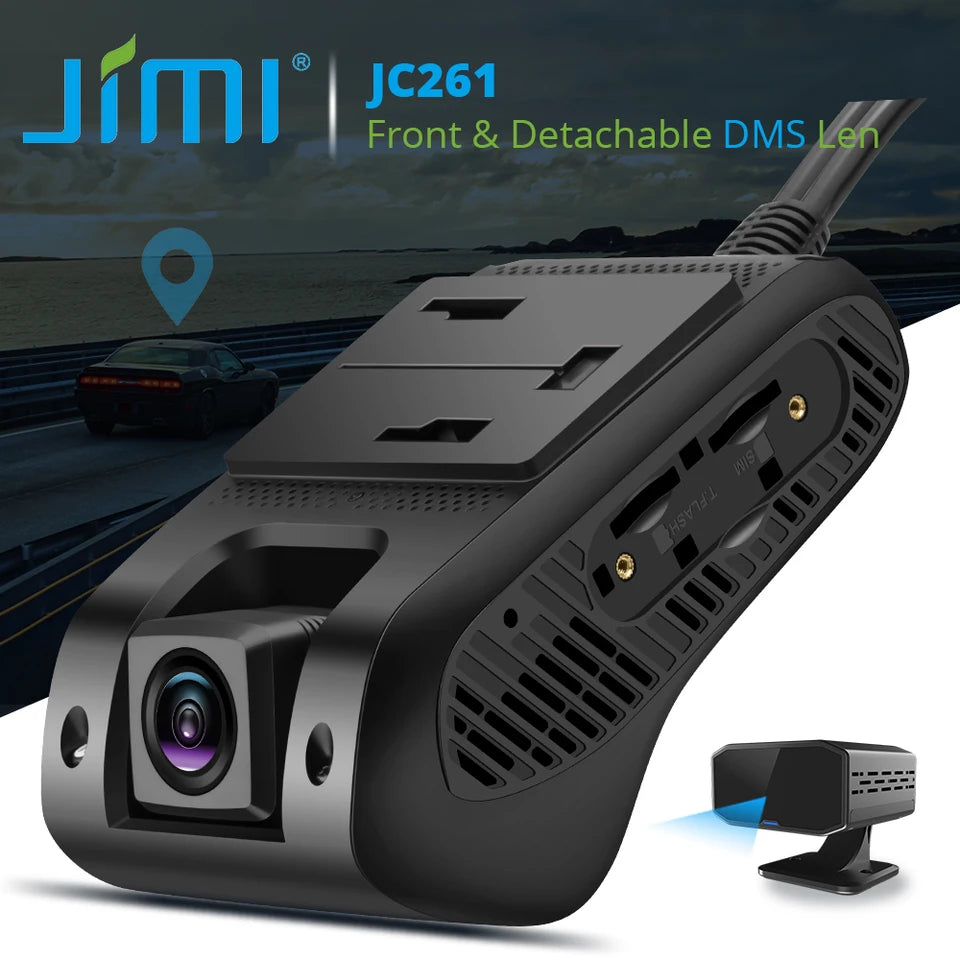 JIMIIOT JC261 4G AI Dash Cam DVR, DMS, ADAS, Wi-Fi, GPS