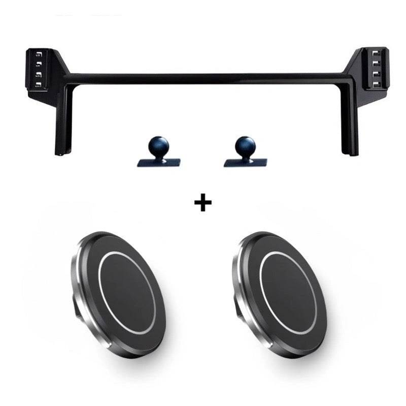 LAND CRUISER DUAL Screen Mount with Mobile Holder-حامل شاشة لاند كروزر مزدوج مع حامل للهاتف المحمول-Auto-Emporio-Kuwait.0