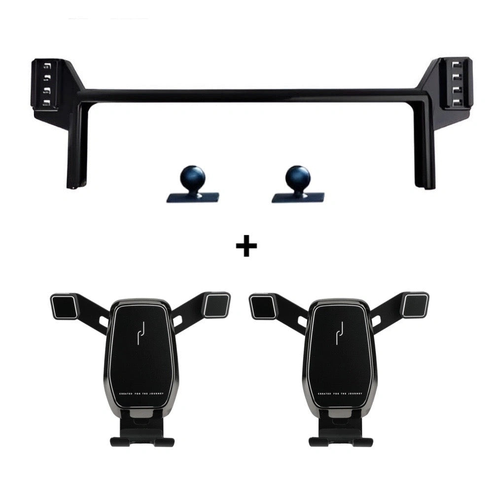 LAND CRUISER DUAL Screen Mount with Mobile Holder-حامل شاشة لاند كروزر مزدوج مع حامل للهاتف المحمول-Auto-Emporio-Kuwait.0