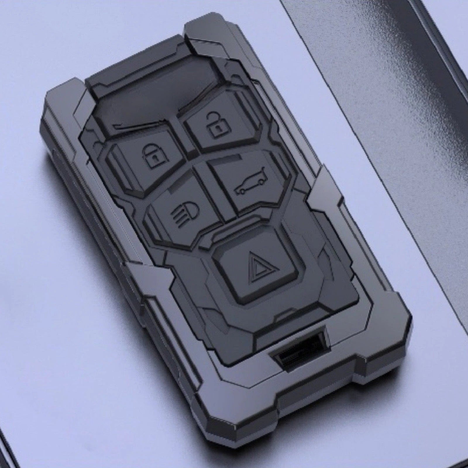 LAND ROVER Zinc Alloy Key Remote Cover with two keychains-غطاء جهاز التحكم عن بعد لمفتاح لاند روفر من سبائك الزنك مع سلسلتي مفاتيح-Auto-Emporio-Kuwait.0