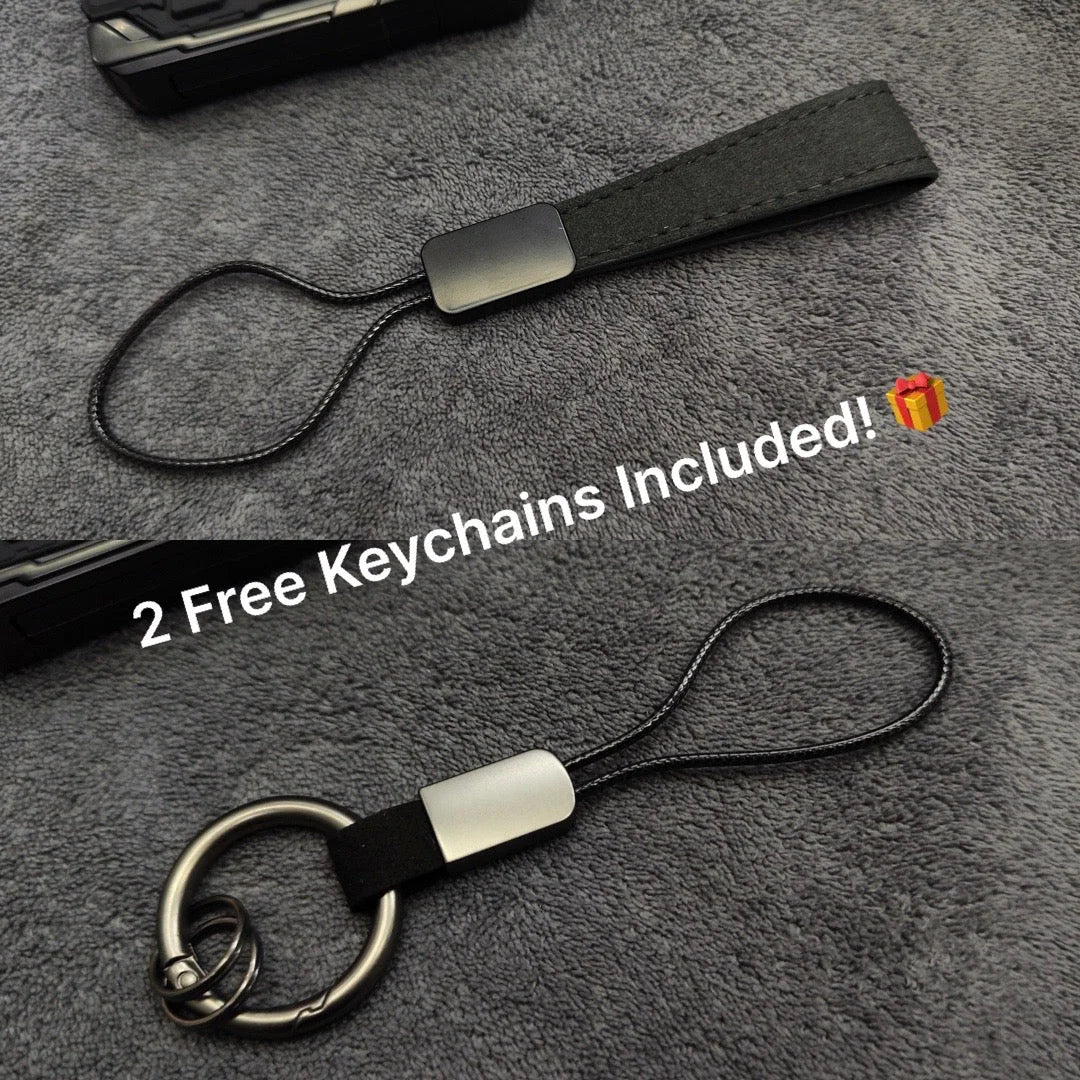 LAND ROVER Zinc Alloy Key Remote Cover with two keychains-غطاء جهاز التحكم عن بعد لمفتاح لاند روفر من سبائك الزنك مع سلسلتي مفاتيح-Auto-Emporio-Kuwait.0