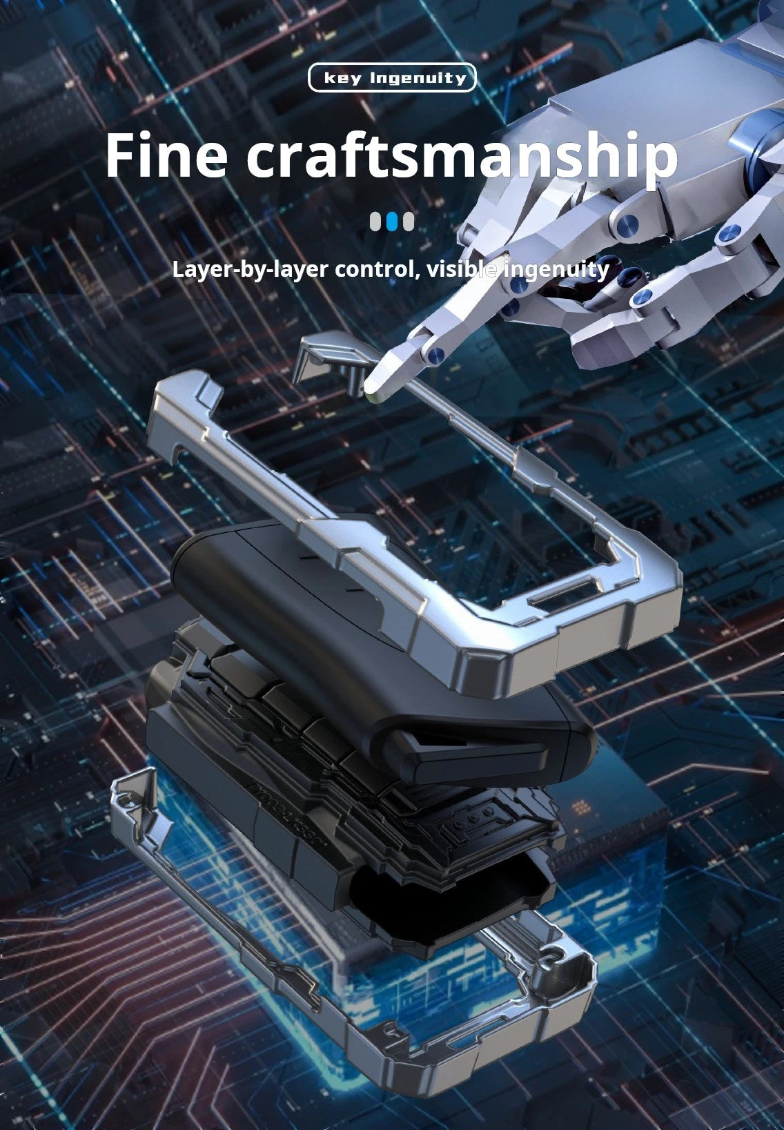 LEXUS Zinc Alloy Key Remote Cover with two keychains-Black-غطاء مفتاح التحكم عن بعد من سبائك الزنك لكزس مع سلسلتي مفاتيح - أسود-Auto-Emporio-Kuwait.0