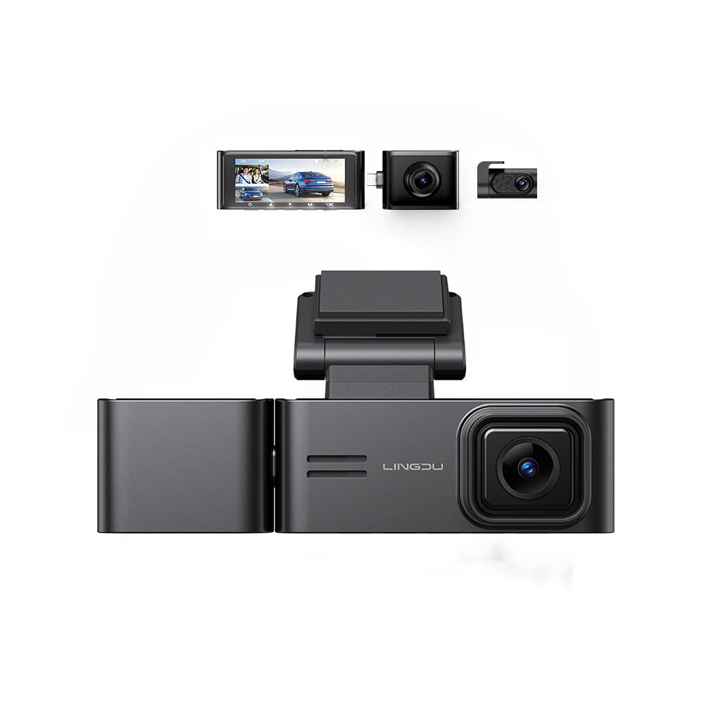 LINGDU C34 Lite 2K+1K+1K 3CH Dash Cam 4K Front Camera with 5G WiFi-LINGDU C34 Lite 2K+1K+1K 3CH Dash Cam 4K كاميرا أمامية مع 5G WiFi-Auto-Emporio-Kuwait.0