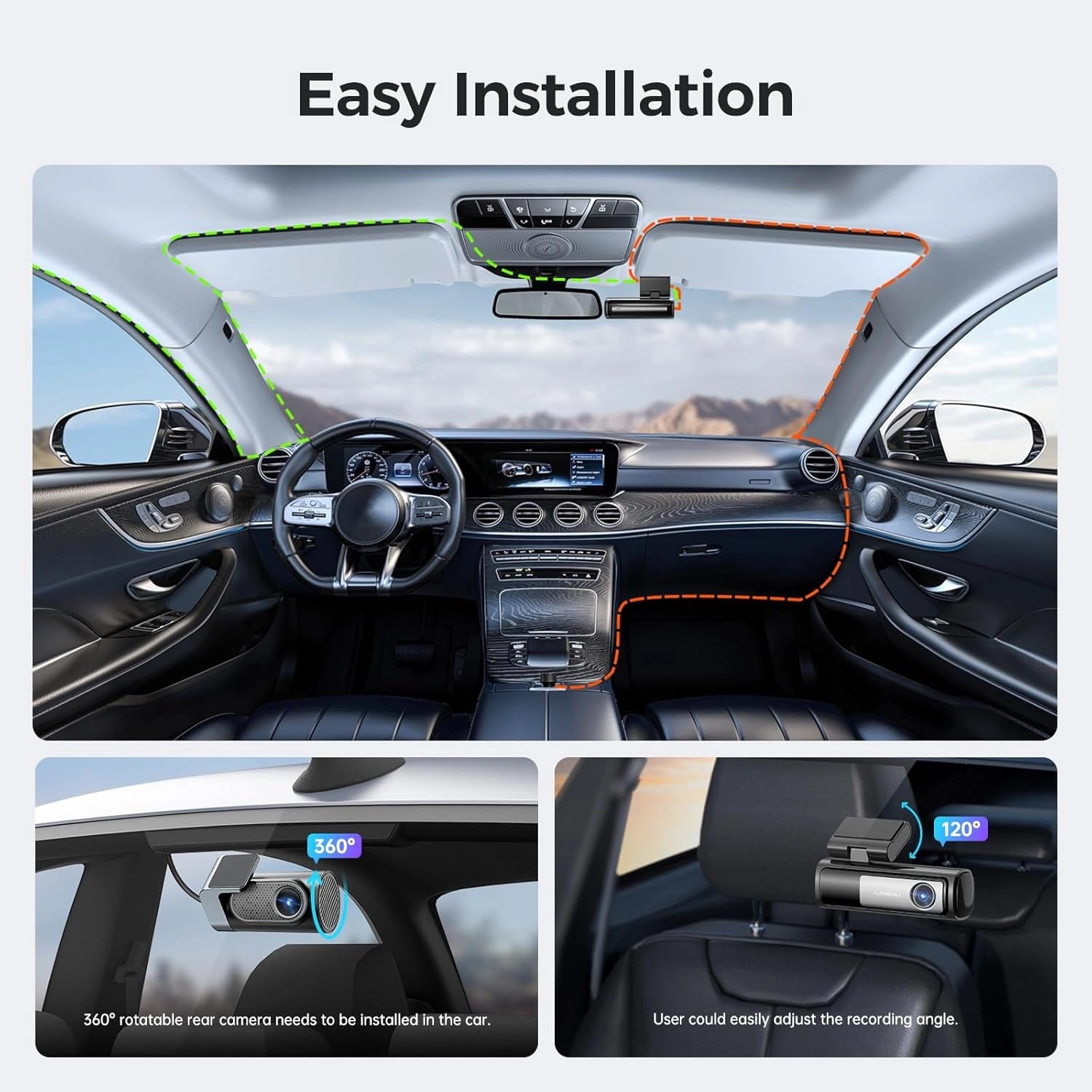 LINGDU LD06 4K+2K 2CH Dash Cam SONY STARVIS Sensor & 5G WiFi-LINGDU LD06 4K+2K 2CH داش كام مستشعر سوني ستارفيس و5G واي فاي-Auto-Emporio-Kuwait.0