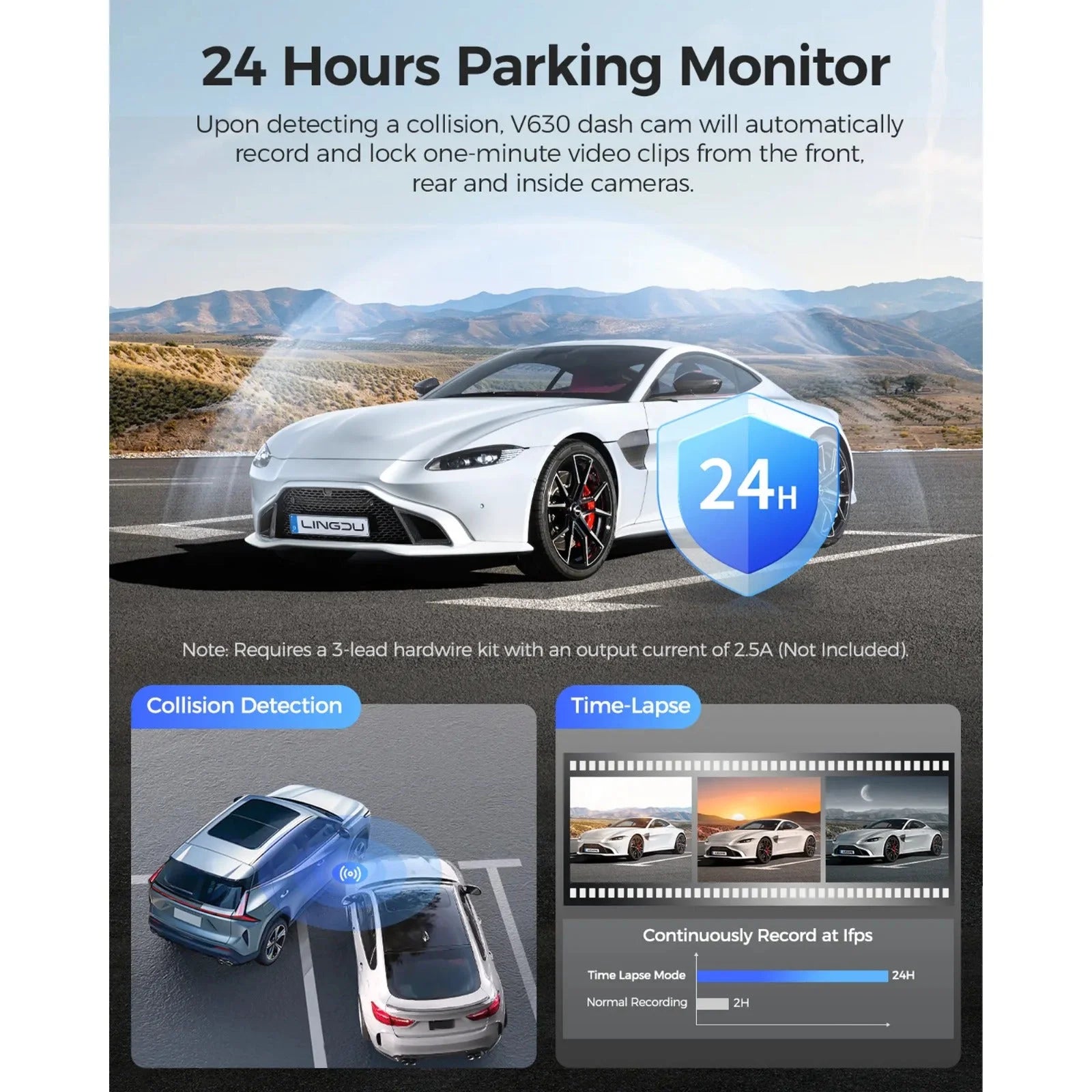 LINGDU V630 4K+1080P+1080P 3CH Dash Cam-LINGDU V630 4K + 1080P + 1080P 3CH داش كام-Auto-Emporio-Kuwait.0