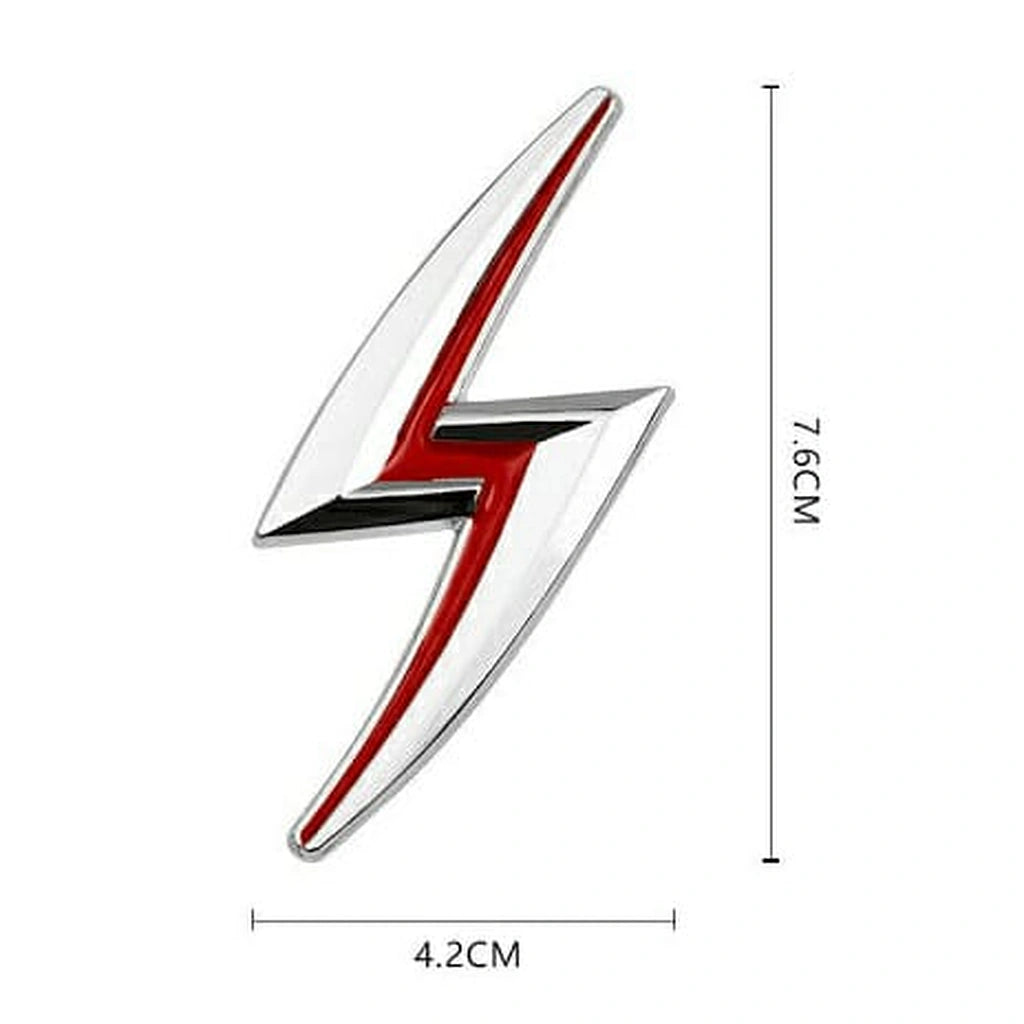 Lightning Bolt Badge Sticker-ملصق شارة صاعقة البرق-Auto-Emporio-Kuwait.0