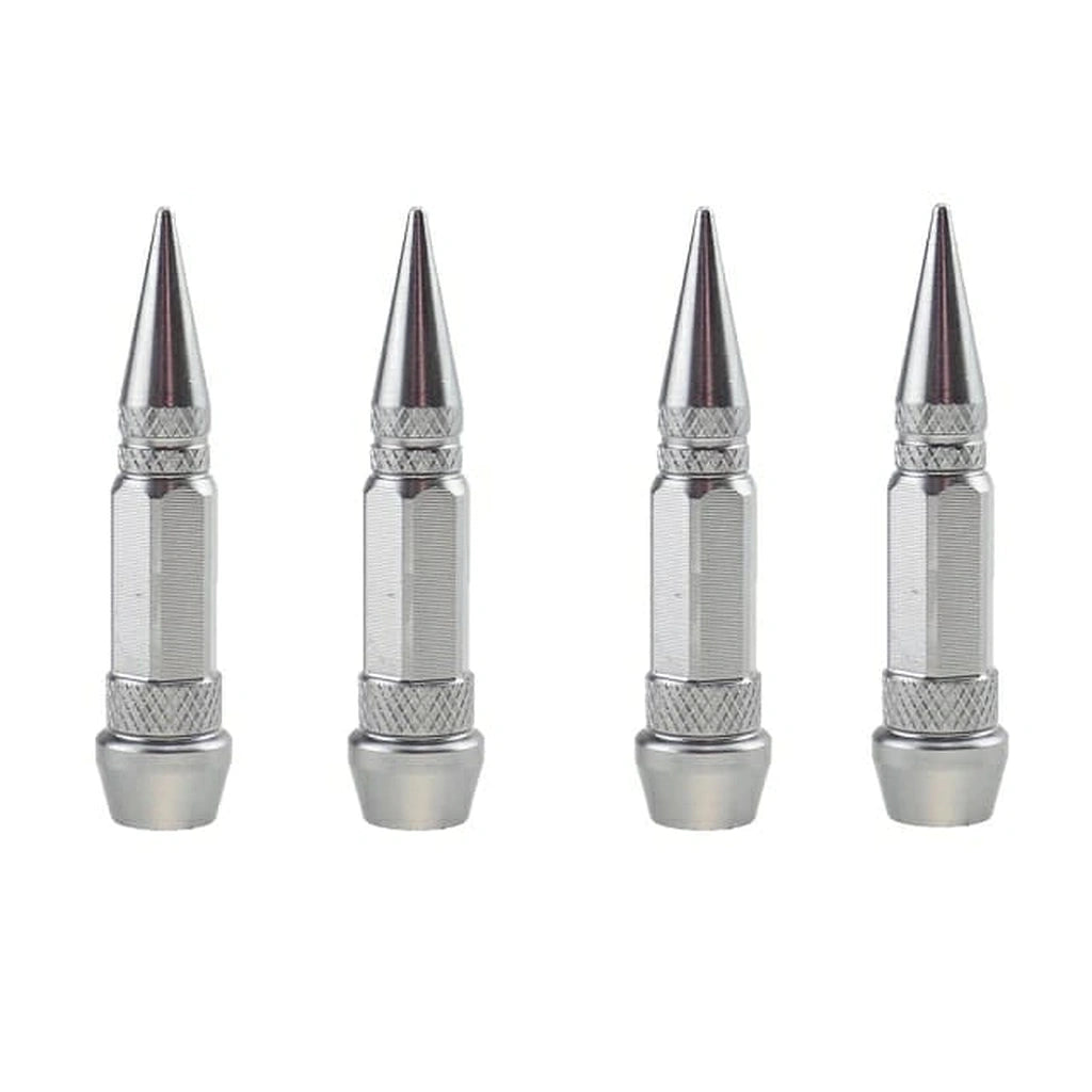 Long Spike Tire Valve Caps (4 pcs)-أغطية صمامات الإطارات الطويلة (4 قطع)-Auto-Emporio-Kuwait.0