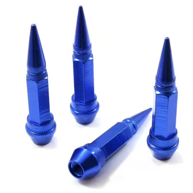 Long Spike Tire Valve Caps (4 pcs)-أغطية صمامات الإطارات الطويلة (4 قطع)-Auto-Emporio-Kuwait.0