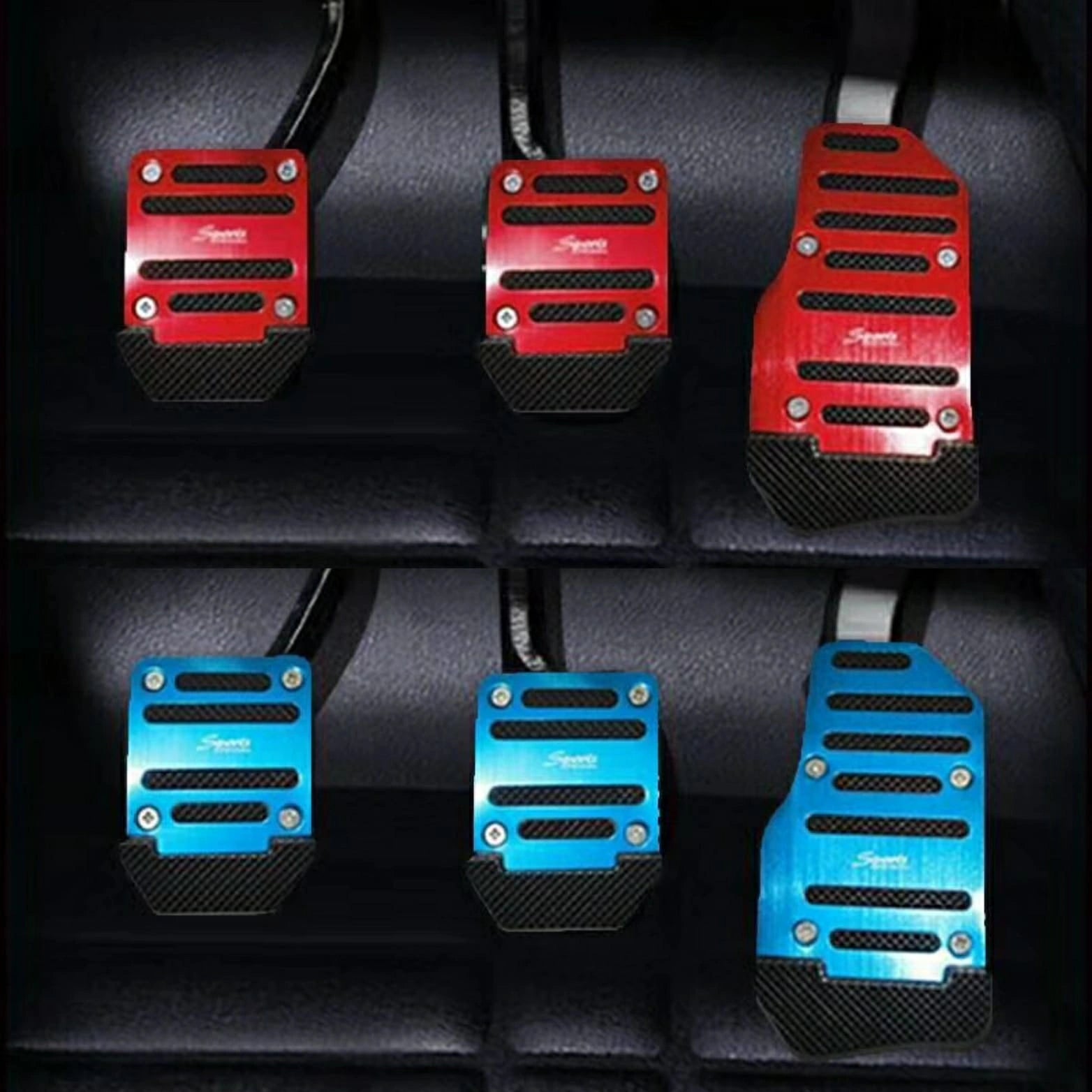 Manual foot pedal covers(3 pcs)-أغطية دواسات القدم اليدوية (3 قطع)-Auto-Emporio-Kuwait.0