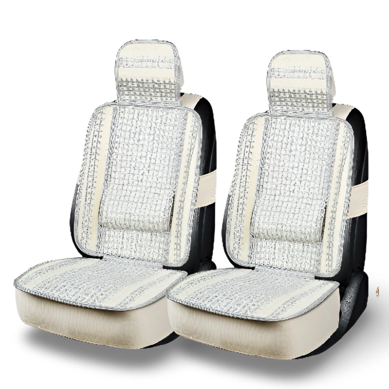 Mesh Fabric Seat Cushions (2 pcs)-وسائد مقعد من القماش الشبكي (قطعتان)-Auto-Emporio-Kuwait.0