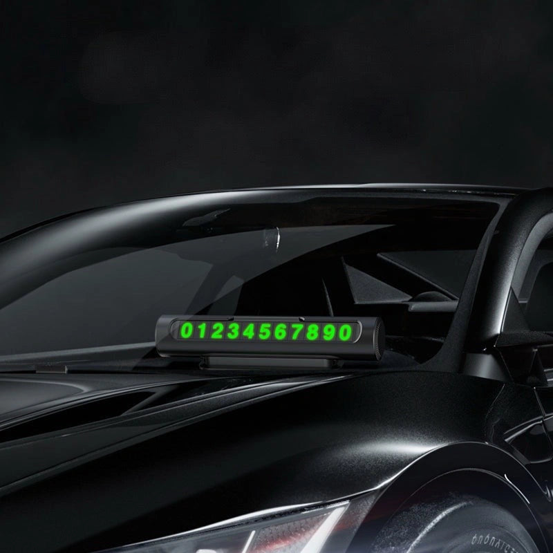 Metal Roller Style Temporary Parking Card-بطاقة ركن السيارة المؤقتة على شكل بكرة معدنية-Auto-Emporio-Kuwait.0