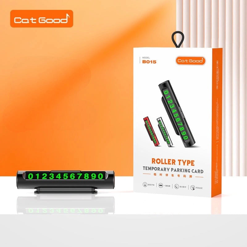 Metal Roller Style Temporary Parking Card-بطاقة ركن السيارة المؤقتة على شكل بكرة معدنية-Auto-Emporio-Kuwait.0