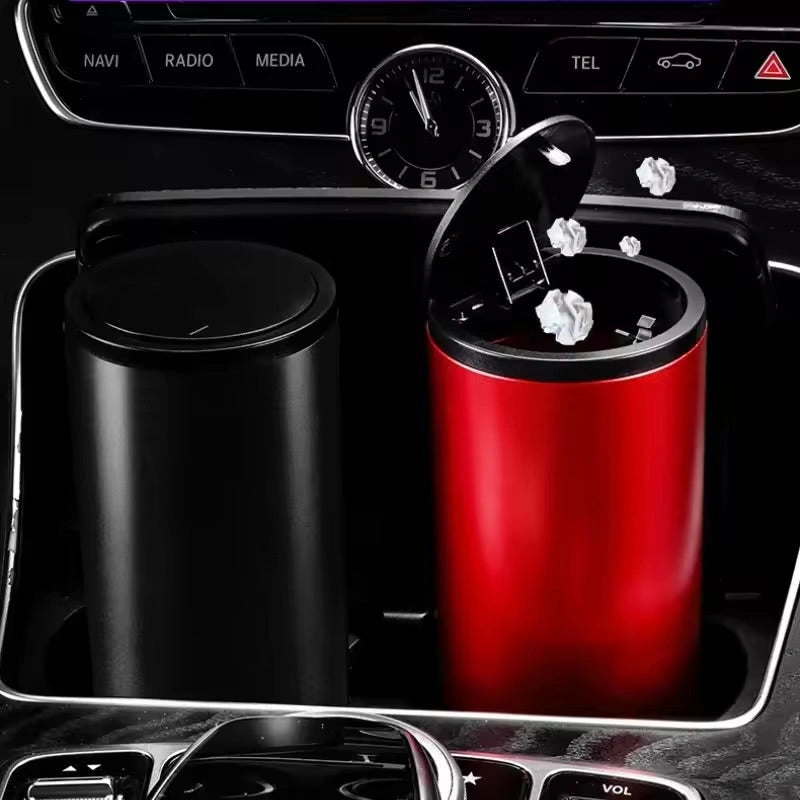 Metal Trash Bin for Cup Holder-سلة المهملات المعدنية لحامل الأكواب-Auto-Emporio-Kuwait.0