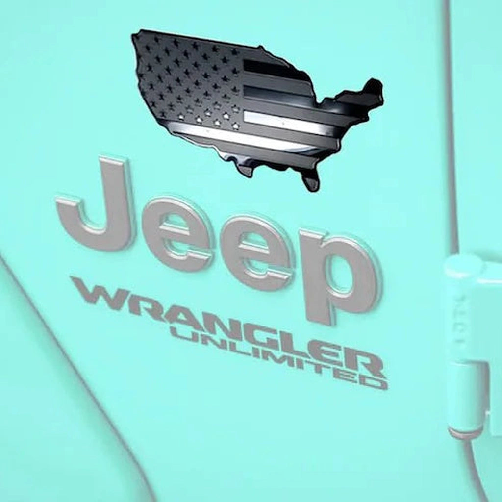 Metal USA Map Flag Badge Sticker-ملصق شارة علم خريطة الولايات المتحدة الأمريكية معدني-Auto-Emporio-Kuwait.0