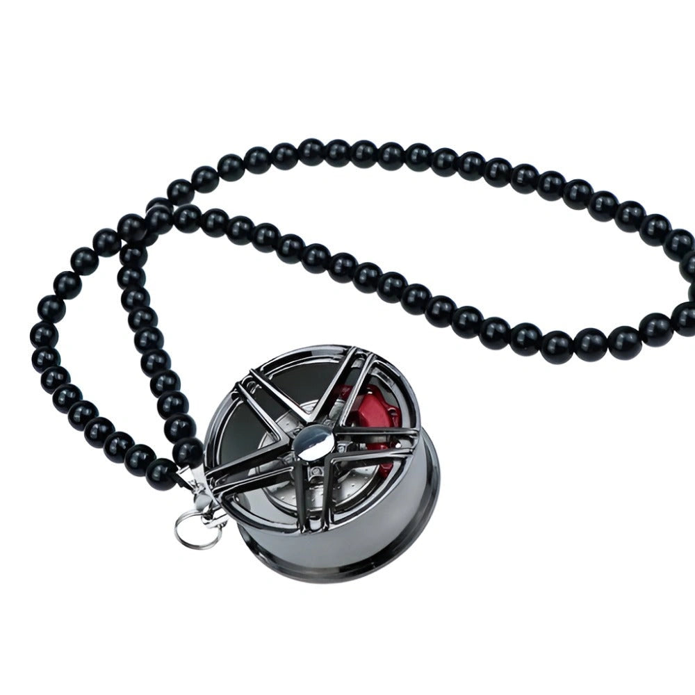 Metal Wheel Rim Hanging Pendant-حافة عجلة معدنية معلقة قلادة-Auto-Emporio-Kuwait.0
