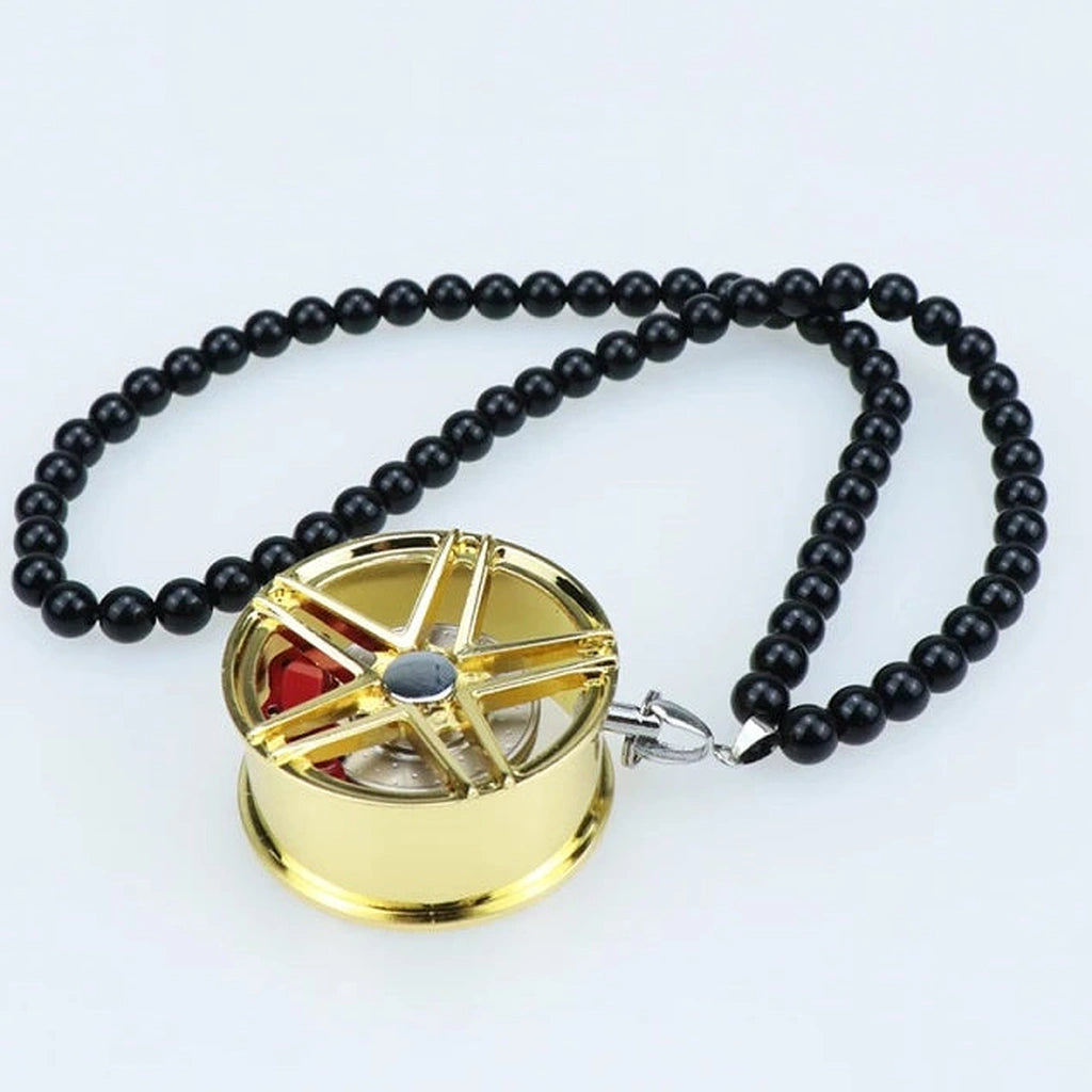 Metal Wheel Rim Hanging Pendant-حافة عجلة معدنية معلقة قلادة-Auto-Emporio-Kuwait.0