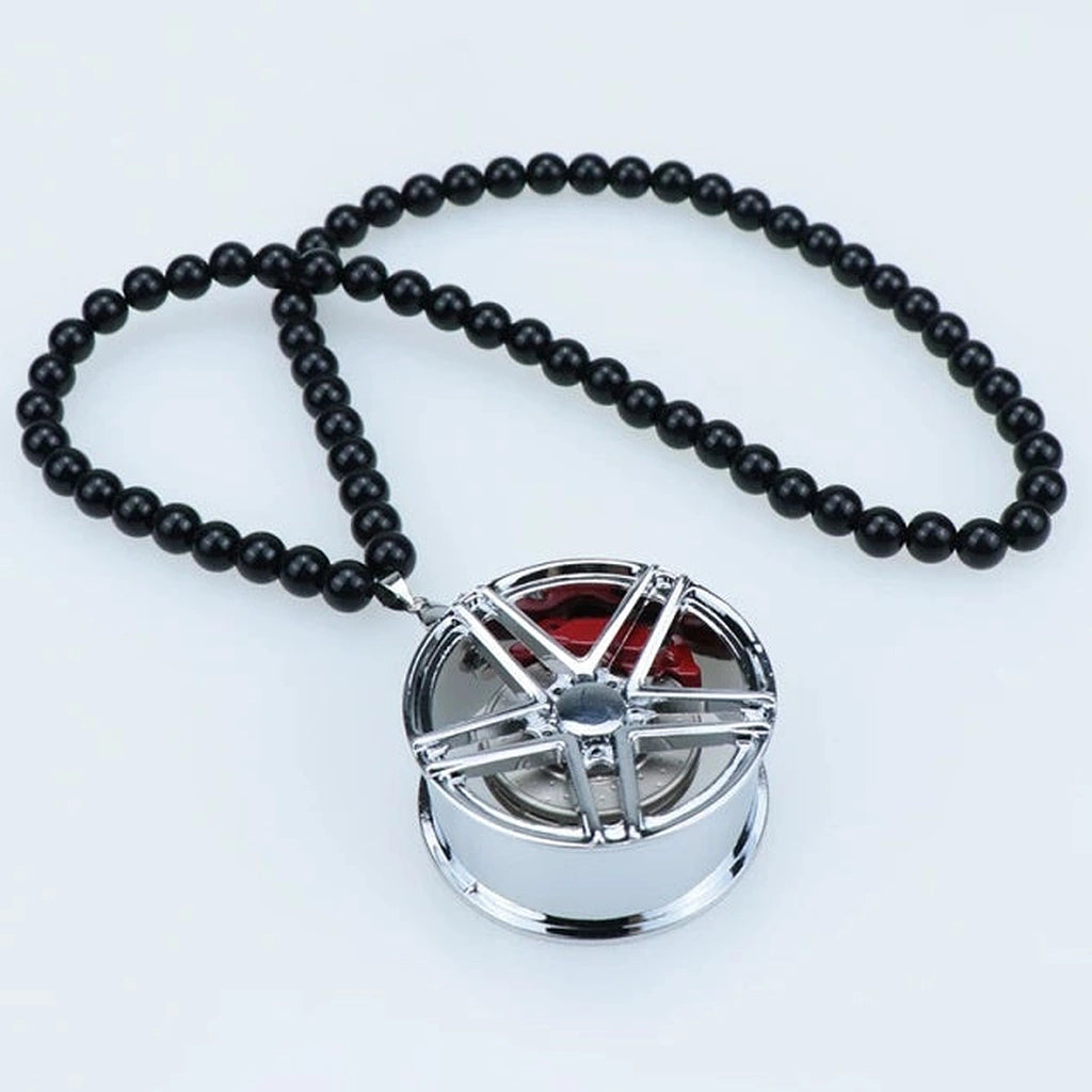 Metal Wheel Rim Hanging Pendant-حافة عجلة معدنية معلقة قلادة-Auto-Emporio-Kuwait.0