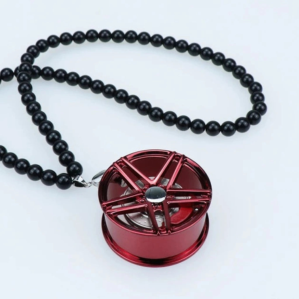 Metal Wheel Rim Hanging Pendant-حافة عجلة معدنية معلقة قلادة-Auto-Emporio-Kuwait.0