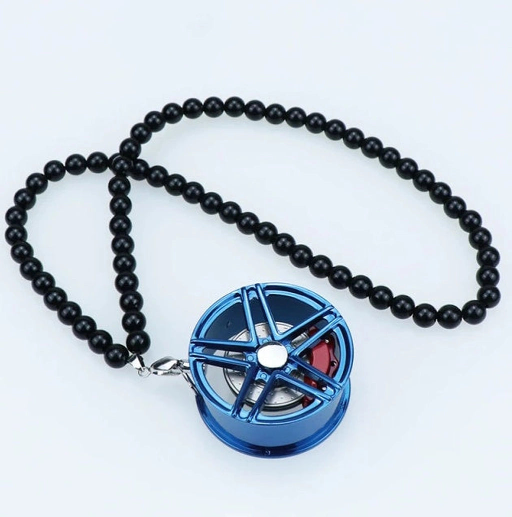 Metal Wheel Rim Hanging Pendant-حافة عجلة معدنية معلقة قلادة-Auto-Emporio-Kuwait.0