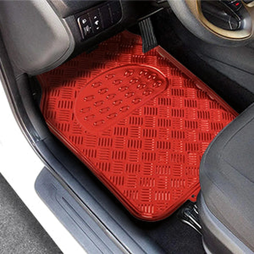 Metallic Car Mats (5 pcs set)-دواسات سيارة معدنية (طقم 5 قطع)-Auto-Emporio-Kuwait.0