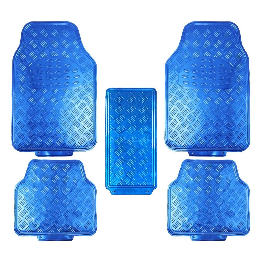 Metallic Car Mats (5 pcs set)-دواسات سيارة معدنية (طقم 5 قطع)-Auto-Emporio-Kuwait.0