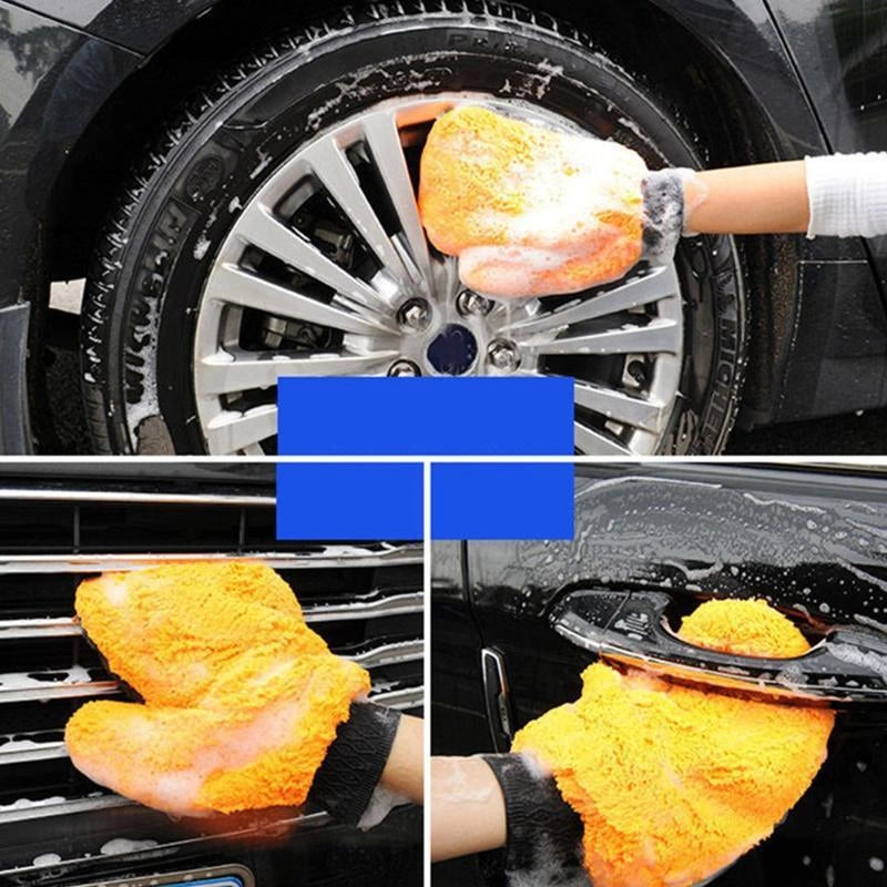 Microfiber Car Wash Mitt-قفاز غسيل السيارات من الألياف الدقيقة-Auto-Emporio-Kuwait.0