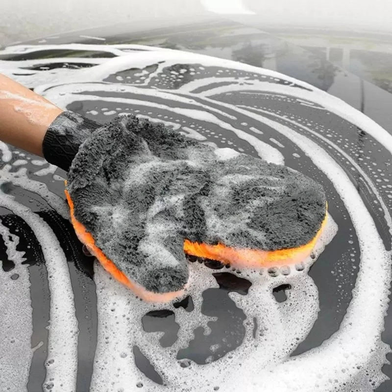 Microfiber Car Wash Mitt-قفاز غسيل السيارات من الألياف الدقيقة-Auto-Emporio-Kuwait.0